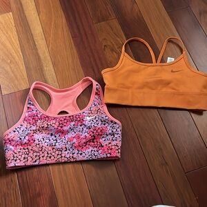 Nike Dri-fit size medium bra & reversible Nike Pro bra